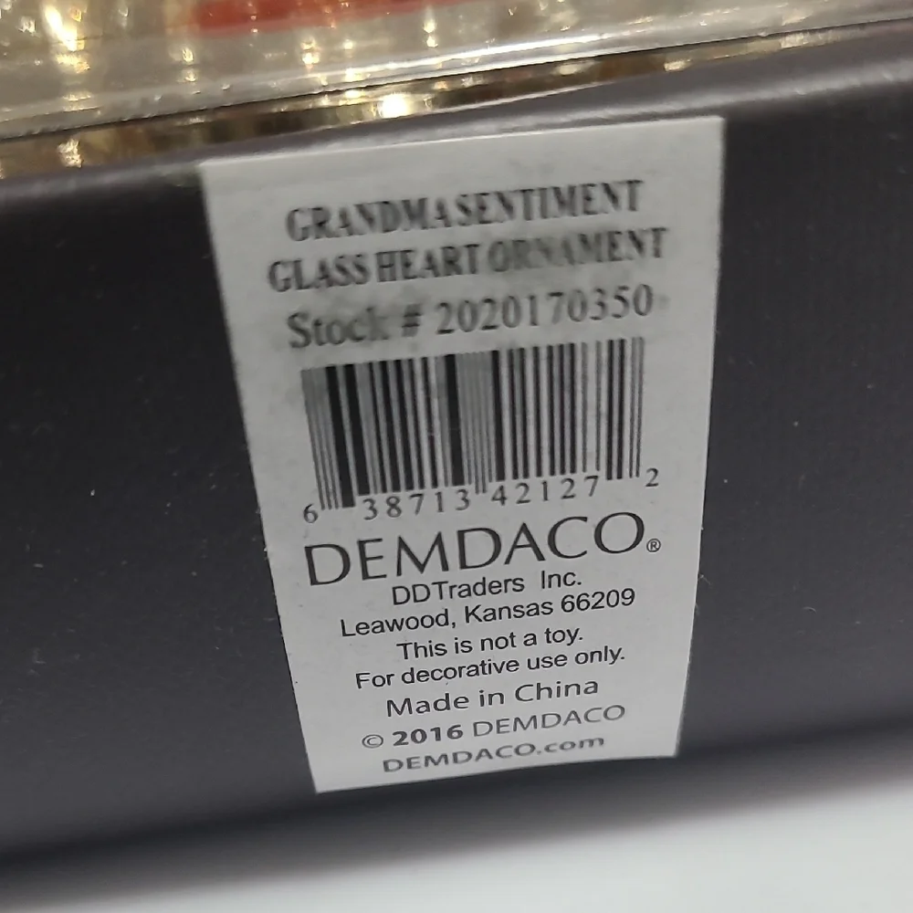 Demdaco gold heart